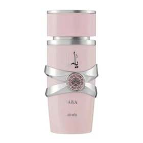 Perfume Árabe Lattafa Feminino Eau de Parfum 100ml Âmbar Baunilha Yara - Rosa