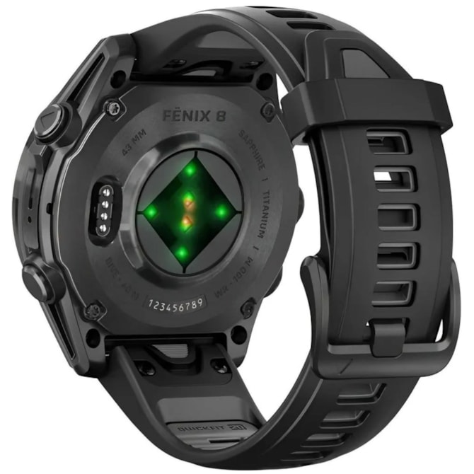 Relógio Garmin Fenix 8 43MM Sapphire GPS Amoled 010-02903-20 - Carbon Gray/Titanium Black-bbc8894e-910f-41eb-a649-d2d06c53d776
