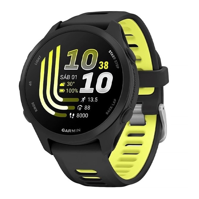 Relógio Garmin Forerunner 170 Music 43MM GPS AMOLED 1.2'' 010-03920-10 - Preto-806538da-26ca-49a0-ad06-7e622d427fc8