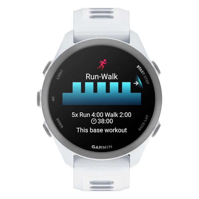 Relógio Garmin Forerunner 170 Music 43MM GPS AMOLED 1.2'' 010-03920-11 - Branco-60cefc38-b526-423a-9b2a-5b9fddb559ab