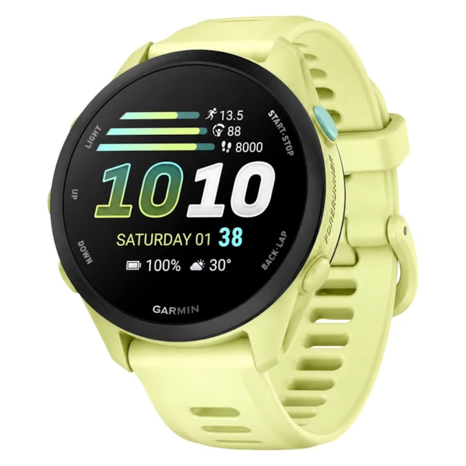 Relógio Garmin Forerunner 70 43MM GPS AMOLED 1.2'' 010-04307-02 - Verde Claro-ce60aec2-9441-43a1-87fa-40626611a201