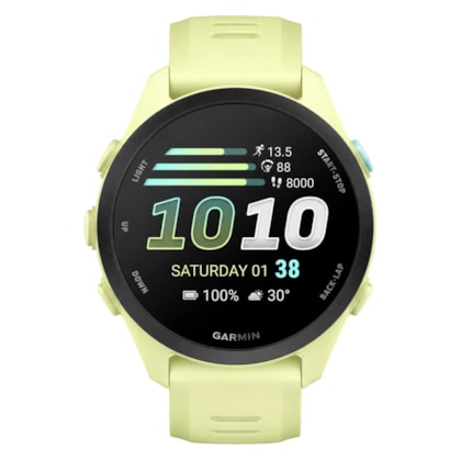 Relógio Garmin Forerunner 70 43MM GPS AMOLED 1.2'' 010-04307-02 - Verde Claro