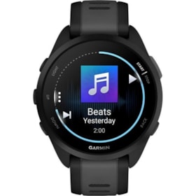 Relogio Smartwatch Garmin Forerunner 165 Music - Preto / Cinza