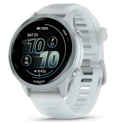 Relogio Smartwatch Garmin Forerunner 570 42MM ( 010-02970-01 )  - Branco / Nuvem Azul