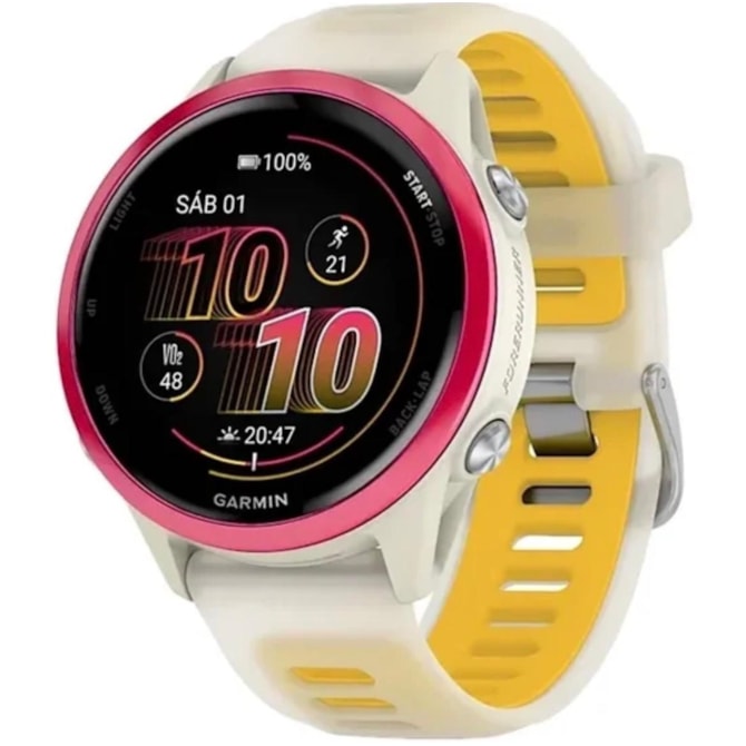 Relogio Smartwatch Garmin Forerunner 570 42MM ( 010-02970-02 )  - Raspberry / Mango-c0772002-7f91-4d3d-ba27-20fd7a6d5962