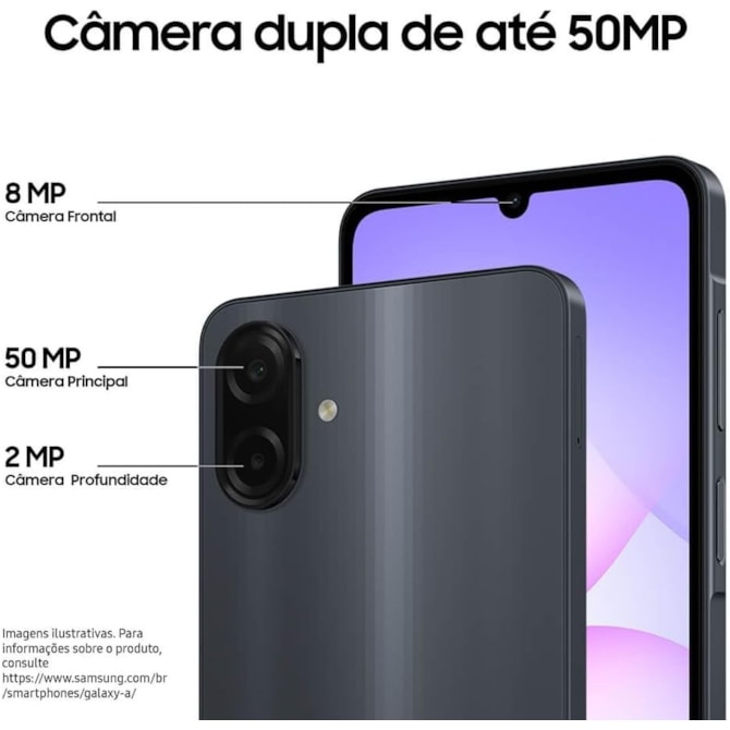 Smartphone Samsung Galaxy A07 4G 128GB 4RAM Dual Sim - Black ( Preto )-8caf2257-21fc-44e2-bd8a-ea7a0ec2c4a1