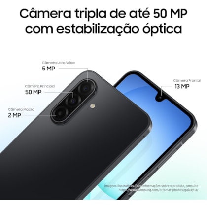Smartphone Samsung Galaxy A17 5G 128GB 6RAM Dual Sim - Black ( Preto )