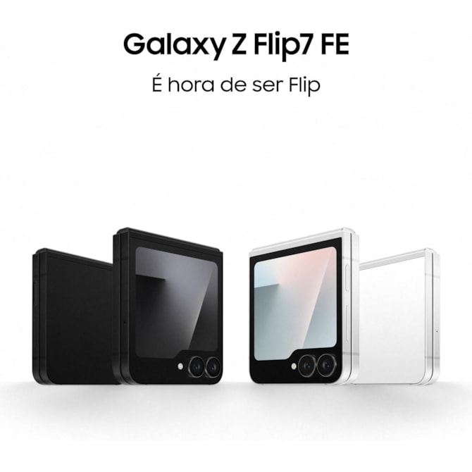 Smartphone Samsung Galaxy Z Flip 7 FE 5G 256GB 8RAM NFC Dual SIM - Branco-943aa58b-2361-4d5e-a063-9ec4ac441671