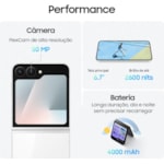 Smartphone Samsung Galaxy Z Flip 7 FE 5G 256GB 8RAM NFC Dual SIM - Branco-09a43a27-2656-4f06-ab0f-7f57035717bf