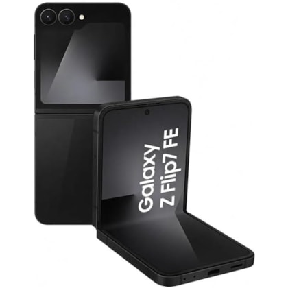 Smartphone Samsung Galaxy Z Flip 7 FE 5G 256GB 8RAM NFC Dual SIM - Preto