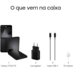 Smartphone Samsung Galaxy Z Flip 7 FE 5G 256GB 8RAM NFC Dual SIM - Preto-521b0364-ba81-4d18-88aa-9d45ec9b5c3c