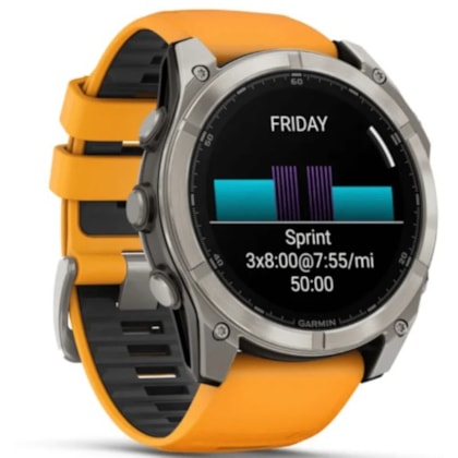 Smartwatch Garmin Fenix 8 010-02905-10 AMOLED Sapphire 51MM - Orange