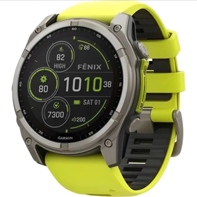 Smartwatch Garmin Fenix 8 Sapphire Solar 51MM (010-02907-20) - Amarelo-fb61ed5d-7783-458b-8bac-e51156846516