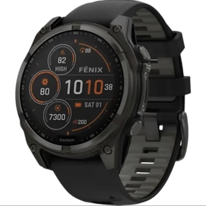 Smartwatch Garmin Fenix 8 Sapphire Solar 51MM (010-02907-20) - Amarelo