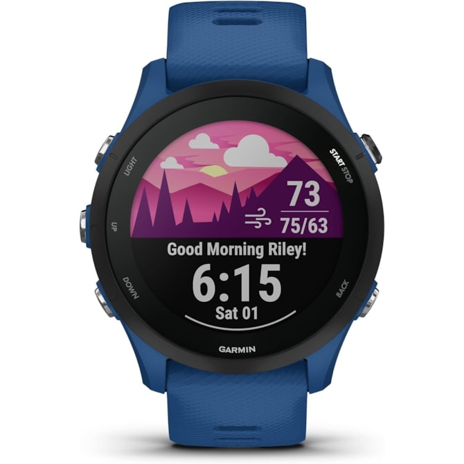 Smartwatch Garmin Forerunner 255 010-02641-00 com 4GB / 5 Atm / Bluetooth - Tidal Blue ( azul )-2039266f-9bdf-44ed-ae8e-41dac69b1b82
