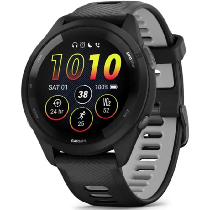 Smartwatch Garmin Forerunner 265 010-02810-00 com GPS/Wi-Fi - Preto-5eb1ee64-8340-451d-82c3-fbdb4a0c4dc7