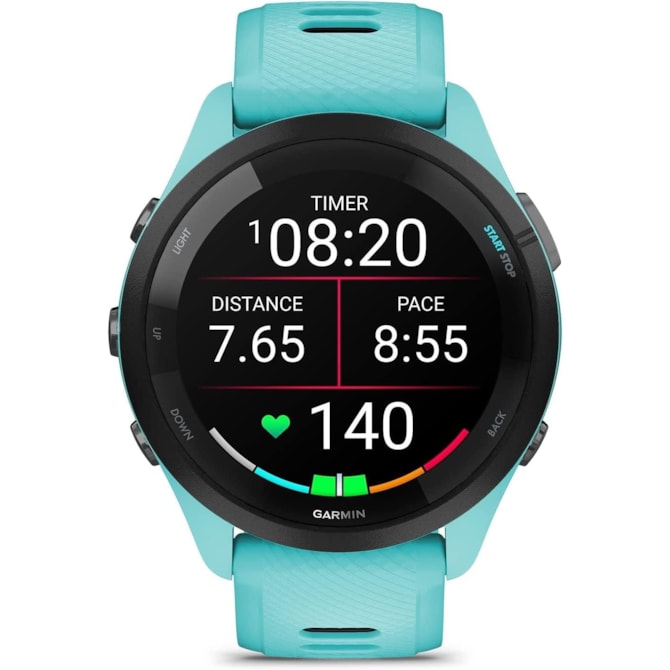 Smartwatch Garmin Forerunner 265 010-02810-02 com GPS/Wi-Fi - Azul Claro / Preto-3dfdf2a6-cd76-4a1a-af68-b75681ace720