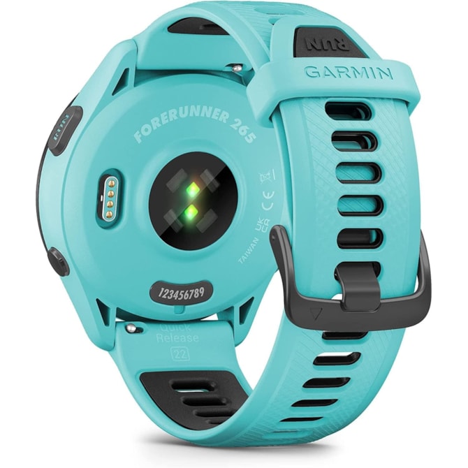 Smartwatch Garmin Forerunner 265 010-02810-02 com GPS/Wi-Fi - Azul Claro / Preto-6789188d-0ff6-4e98-b52f-5714562b4c9f