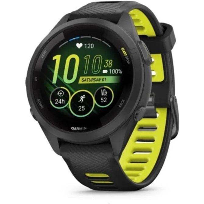 Smartwatch Garmin Forerunner 265S 010-02810-03 GPS - Black / Amp Yellow ( Preto )-495947b6-30c5-4d47-9385-f704cac162db