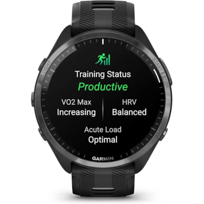 Smartwatch Garmin Forerunner 965 010-02809-00 com GPS/Bluetooth - Preto
