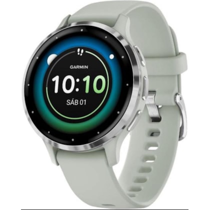 Smartwatch Garmin Venu 3S 010-02785-01 com GPS/Wi-Fi - Sage Gray