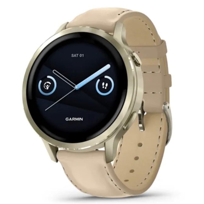 Smartwatch Garmin Venu 4 41MM 010-03013-03 - Lunar Gold / Couro-f3a9307b-aa6b-47d4-a4f5-97c631097afc