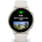 Smartwatch Garmin Vivoactive 5 010-02862-11 com GPS/Wi-Fi - Aluminum/Ivory Gold-f3239627-5b64-492a-af26-2e73da9194be