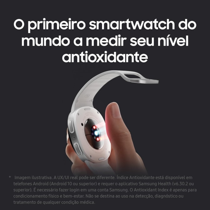 Smartwatch Samsung Galaxy Watch 8 Bluetooth 40MM SM-L320 - Graphite ( Cinza )-efe02af8-e55f-4d7f-82b9-8c658dde6009
