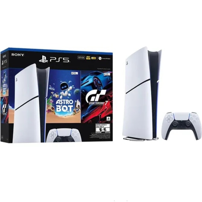 Sony Console PlayStation 5 Digital Slim 825GB Astrobot e Gran Turismo 7 CFI-2115 - Branco-6556a97f-69aa-4564-98b6-de06f9d2b7fc
