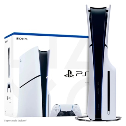 Sony Console PlayStation 5 Slim 1TB SSD 8K Wi-Fi 6 CFI-2115 - Branco/Preto