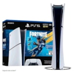 Sony PlayStation 5 Slim Edição Digital 825GB SSD 8K Wi-Fi 6 CFI-2115B + Fortnite Bundle - Branco-64e5a004-4e76-43df-8290-899fad197dbe