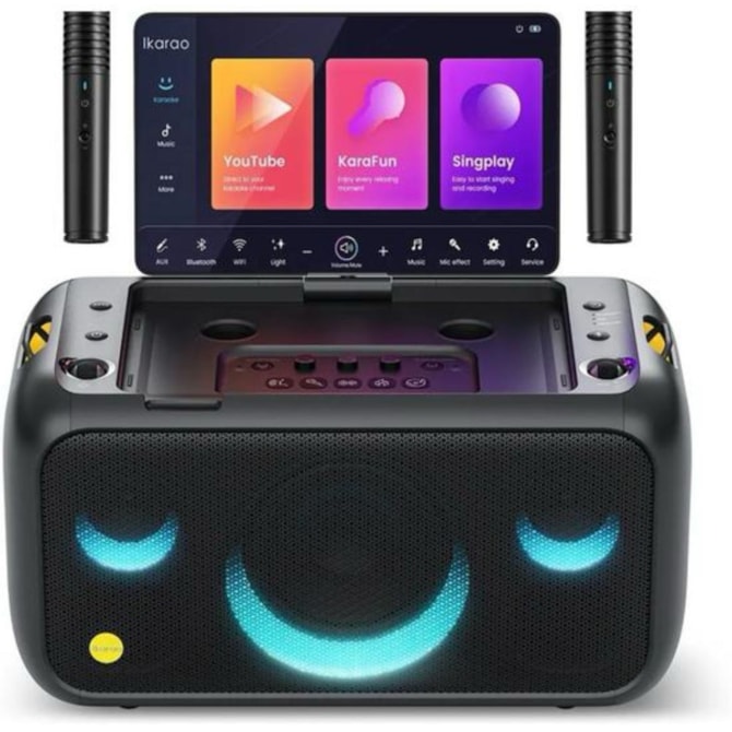 Speaker de Karaokê Joog Break X1 800W / Tela 13,1